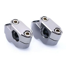 Titanium Aluminum Handlebar Riser Kit 22mm Motorcycle Bar Extend Mounting Clamp
