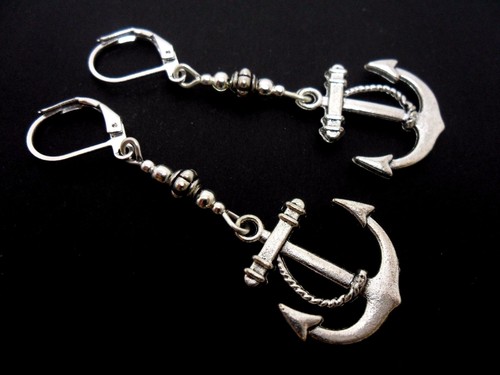 Pair tibetan silver dangly - pair,