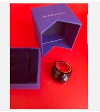 BNIB SWAROVSKI Nirvana cocktail Black ring Rose Gold Size 55 ❤🌸