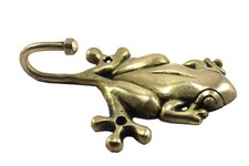 Frog Shape Antique Style Handmade Brass Key Cloth Towel Cap Wall Hook Hanger