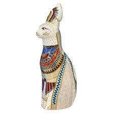 Royal Crown Derby Royal Cat Paperweight : Egyptian 1st Quality Ex-Display - each