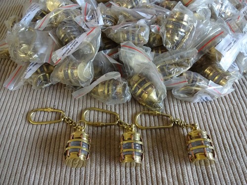 Solid brass ships - brass, captians