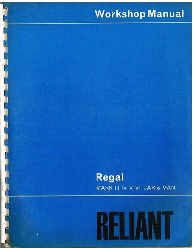 Reliant regal mk3 mk4 - reliant, mk5