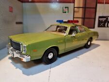 Plymouth Fury A-Team 1977 1:24 Olive Green Diecast Scale Model Car Greenlight