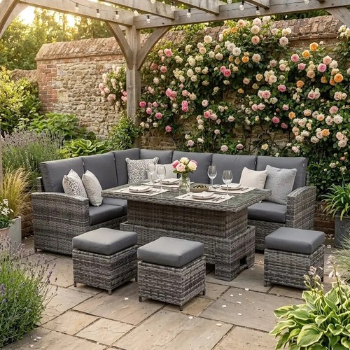 Henley rattan corner sofa set - henley,