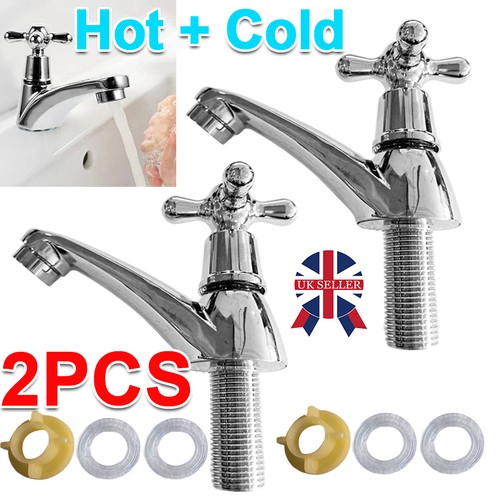 Twin taps set hot - set, and