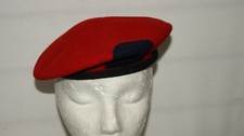 RED BERETS HATS CAPS WOOL