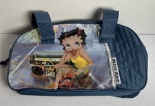 Rare Betty Boop Handbag Blue King Features Holographic Radio 2010