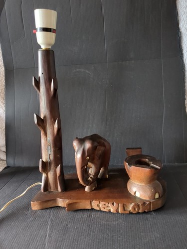 Vintage ceylon handmade wood - vintage,