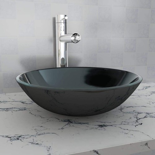 Glass countertop basin round - basin,