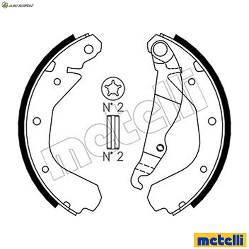 Brake shoe set - set, for