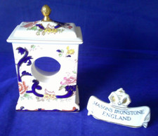 Masons Ironstone Blue Mandalay Clock 8" High ( No Clock Movement)