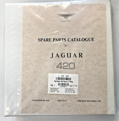 Jaguar 420 factory - 420, book