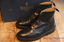 Trickers Stow Black Leather