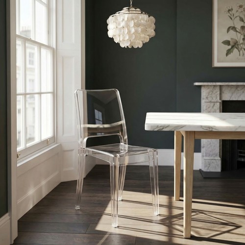 Transparent modern ghost chair - modern,