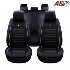 Full Set Car Seat Covers Leatherette Luxury Black For Vw Golf Polo Passat Jetta