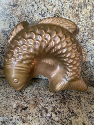 Vintage copper fish mould - ?,