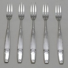 WESTMINSTER Design Elkington & Co Silver Service Cutlery Five Tea / Fruit Forks