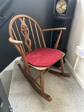 Ercol Vintage Child's Rocking Chair - Fine Details & Refinished 