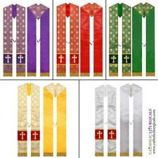 Set of 5 V-Cut Priest Stoles