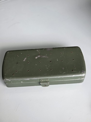 Vintage fishing metal fly - fly, box
