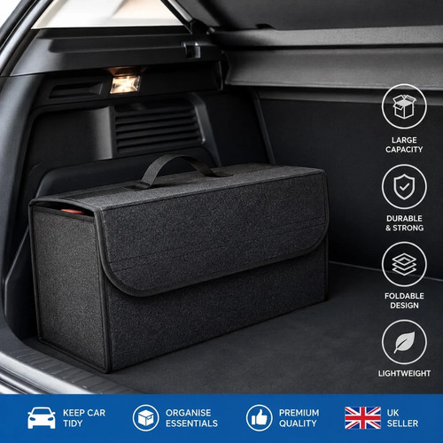 Car boot organiser - car, felt