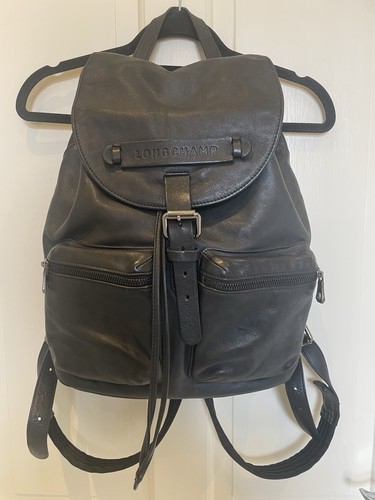 Longchamp leather rucksack - longchamp,