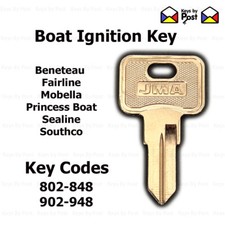 Boat Ignition Key - Southco, Mobella, Beneteau, Fairline, Princess Boat, Sealine