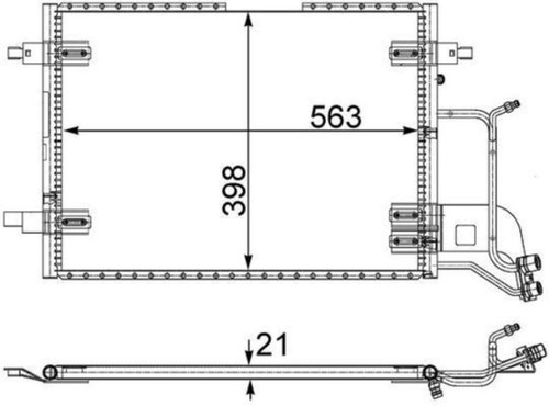Condenser mahle fits - condenser, audi