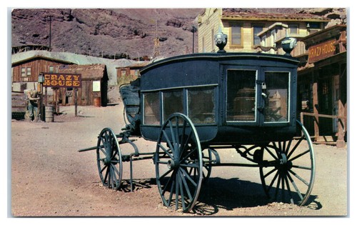 Horse drawn hearse - drawn, calico