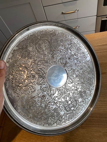 Silver plated round - silver,