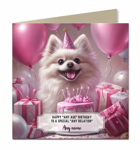Personalised birthday card for - birthday,