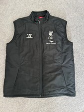 LIVERPOOL FC ‘Warrior’ Black GILET Padded Jacket (Size XXL) Extra Large 2014/15
