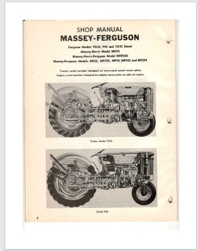 Massey ferguson to35 f40 - massey, to35,