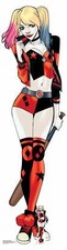 Harley Quinn Baseball Bat Comic Style Official DC Cardboard Cutout & FREE Mini