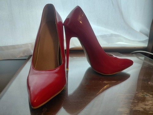 Women red stilettos 6 - red, 6.5