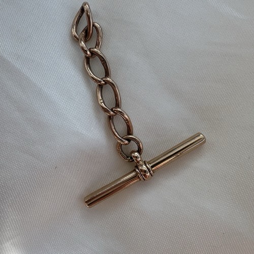 Antique 9ct rose gold albert - antique,