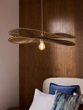 Next Dark Natural Tahiti Wave Easy Fit Lamp Shade Pendant Chandelier Light £85