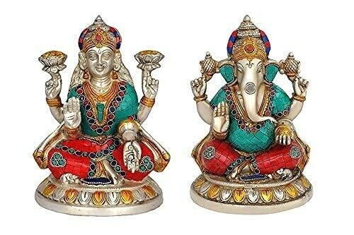 Brass multicolor stone work - brass,