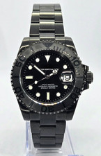 Seiko Mod WATCH YATCHTEIKO powered by Seiko Automatic Movement NH35 TRIPLE BLACK