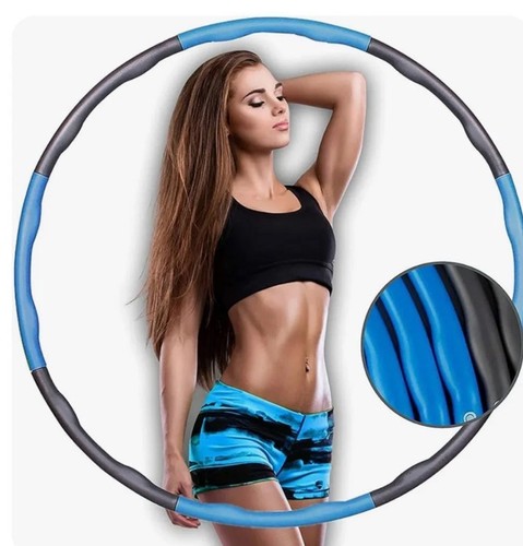 Blue collapsible weighted hula - collapsible,