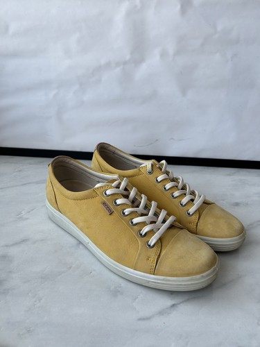 Ecco womens leather trainer - leather,