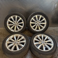 2015-2018 PASSAT B8 GENUINE 17" ALLOY WHEEL SET WITH TYRES 3G0601025D