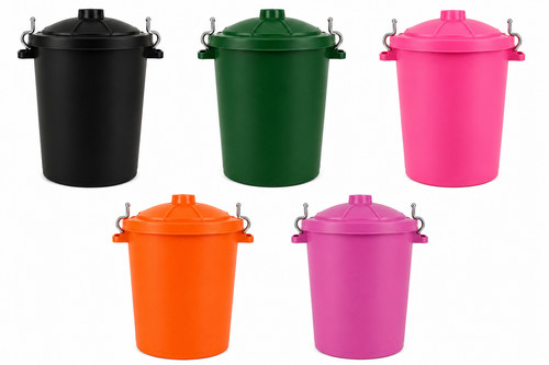 90l heavy duty plastic dustbin - 90l,