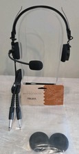 Telex Airman 750 Aviation Pilot Headset GA Dual Plug + New Ear Pads & Mic Cover