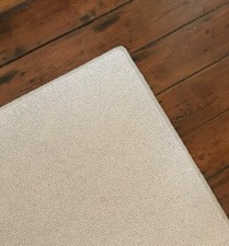 Grey Rug Loop Pile Wool