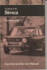 Simca 1000 1100 1300 1500 1501 Pitmans Car Care & Service Manual Technical Book
