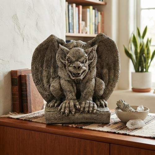 Stone gargoyle garden - stone,