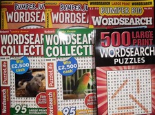 WORDSEARCH PUZZLE BOOKS LARGE
