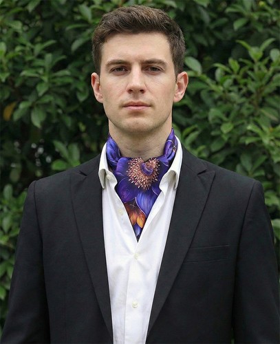 Genuine silk royal violet - genuine,